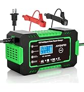 6A Battery Charger 12V Smart Battery Maintainer Trickle Charger and Car Battery Desulfator with T...
