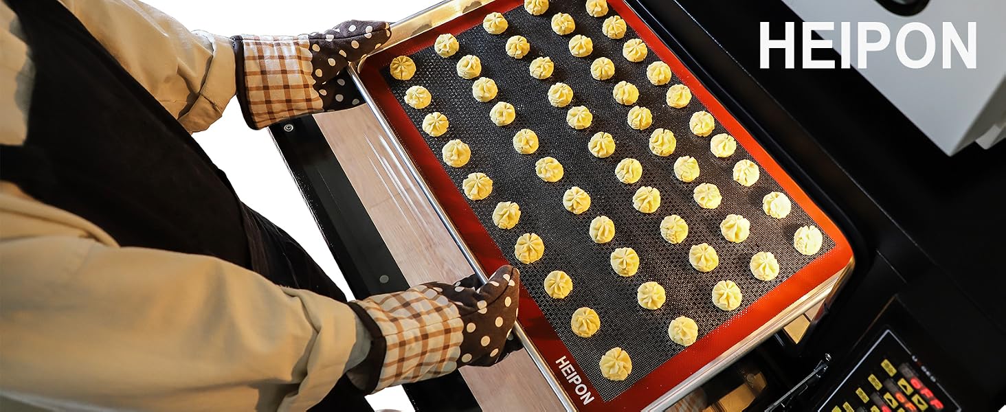 A perforated baking mat is a good choice for baking cookies