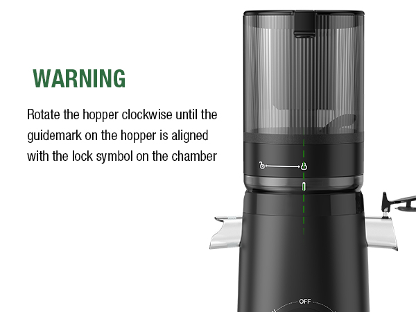 TUUMIIST Cold Press Juicer with 5.3" Extra Large Feed Chute Fit Whole Fruits & Vegetables