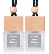 HANOLLY Car Air Freshener Hanging 2 Pack – Fresh Cotton Car Essential Oil Diffuser Scent, Cute Ca...