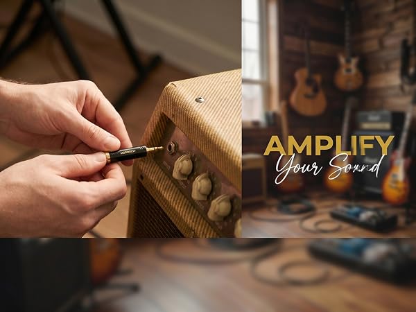 3.5mm to 1/4 inch Stereo Audio Adapter