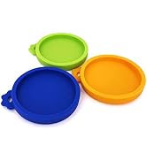 COMTIM 3 Pack Cat Food Can Lids, Silicone Small Pet Food Can Lids Covers for 3 oz Cat Food Cans