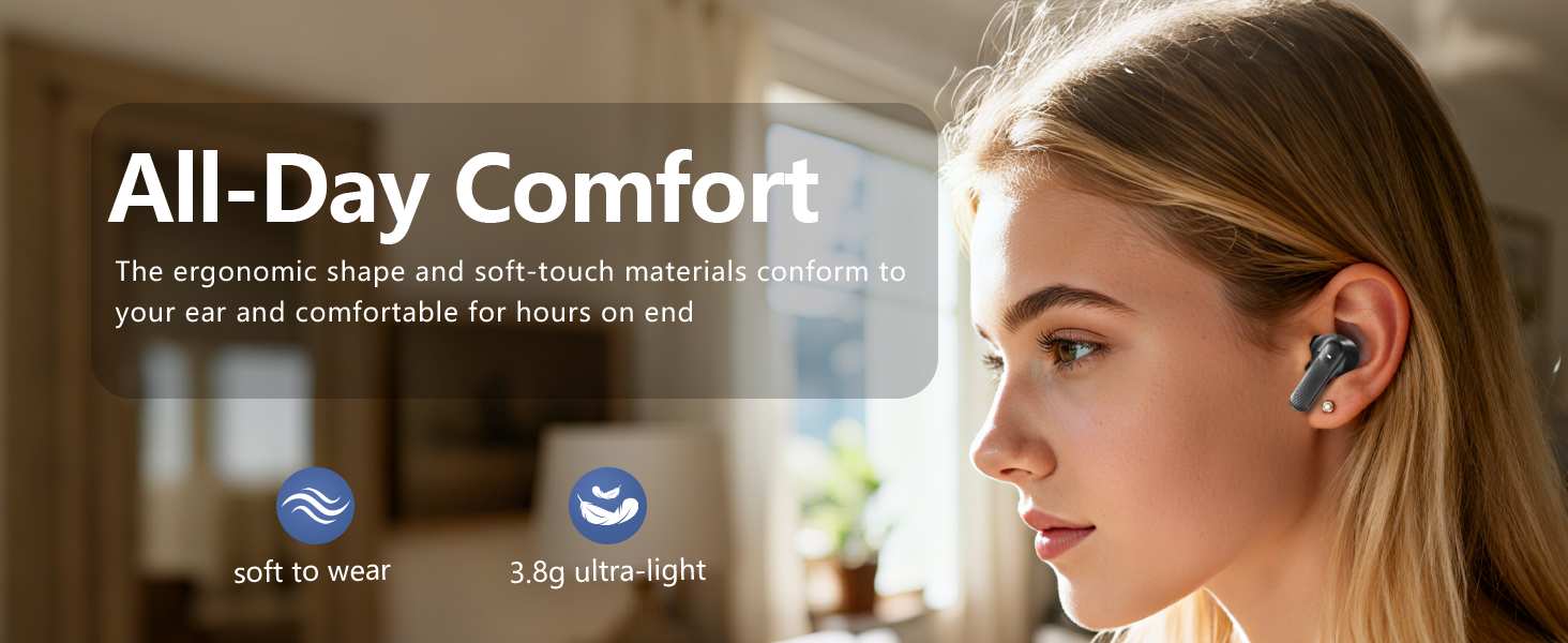 comfortable ultra light earbuds