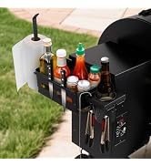 Goldusk Storage Bin for Traeger Grills with Paper Towel Holder and Drink Holder Accessories Outdo...