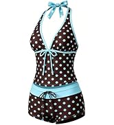 Tankini Swimsuits for Women with Shorts, Sexy Halter Bathing Suit, Y2K Two Piece Summer Look for ...