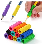 OSteed 50 Pcs Pencil Grips for Kids Handwriting, Pencil Grippers for Kids and Adults, Comfort Pen...