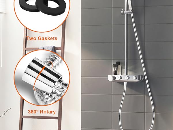 BBLIFE Metal Handheld Shower Head Shower Hose