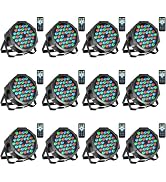 Litake Stage Lights Par Lights DJ Party Light Corded RGB 36 LED with DMX Controller Sound Activat...