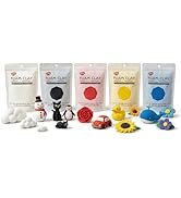 BOHS Soft Air Dry Modeling Clay for Kids Crafts - 5 Primary Colors (1.1lb/500g) - Non-Toxic, Ligh...