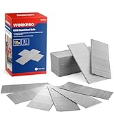 WORKPRO 2-Inch 18 Gauge Brad Nails, 6000 Count Brad Nailer Nails | Pneumatic & Electric Nailers, ...