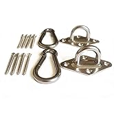 MHMYDZ 1000 lb Capacity Heavy Duty Hammock Hanging kit Ultra Durable Hammock Hooks Carabiners for...