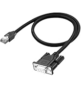 LANMINGLEL RJ45 to DB9 Cable RJ45 Male to DB9 9-Pin Female RS232 Serial Port Cat5 Ethernet LAN Co...