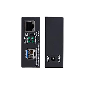 Gigabit Ethernet Copper-to-Fiber Media Converter, SM LC, 40km