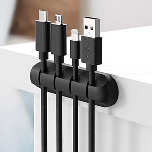 Press firmly the cable clips