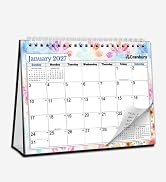 CRANBURY 8x6 Small Standing Desk Calendar 2026-2027, July 2026 to December 2027