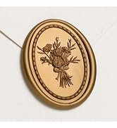 UNIQOOO Wax Seal Stickers -Vintage Photo Frame Floral Bouquet Wedding Invitation Envelope Seal St...