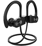 Bluetooth Headphones V5.0,Running Headphones w/16 Hrs Playtime, Bass+ HD Stereo Wireless Sports E...