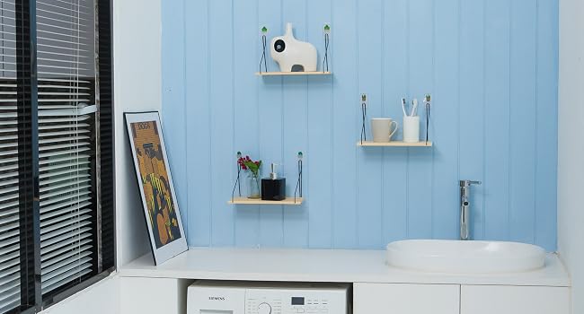 floating shelves for wall no drilling