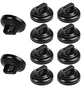 CANAANIN Magnetic Cable Zip Tie Mounts Clips 10 Piece Multipurpose Zip Ties Mount Base Holder Bla...