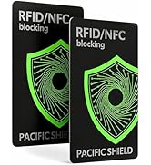 PACIFIC SHIELD RFID Blocking Card (2 Pack) - Secure your Wallet - Premium Protector for Credit Ca...