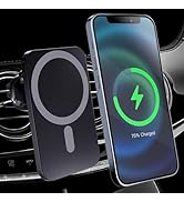 HYDGYC for MagSafe Car Mount Charger, 15W Magnetic Wireless Car Charger for iPhone 17 16 15 14 13...
