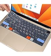 MacBook Shortcut Keyboard Cover for 2025 MacBook Air 15" M4 A3241 M3 A3114 M2 A2941/Air 13.6 M4 A...