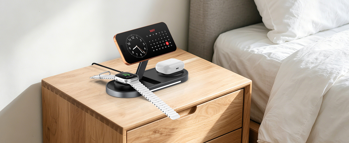 UZLNL 25W Foldable 3 in 1 Charging Station