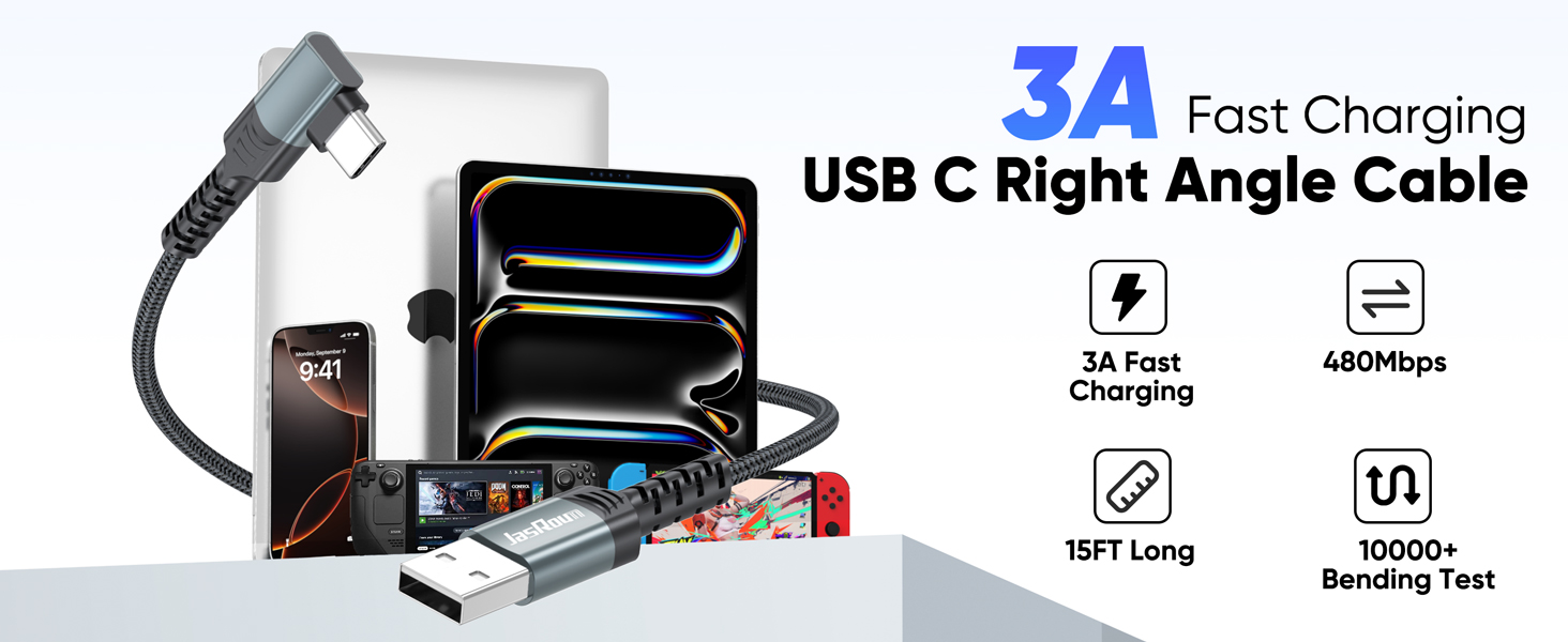15ft usb c cable fast charging