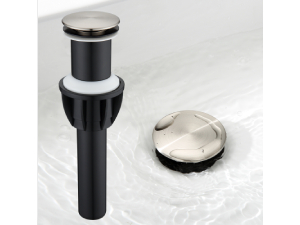 bathroom sink drain without overflow