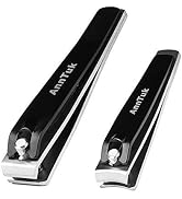 Nail Clippers Set, Sturdy Ultra Sharp Nail Clippers Fingernail and Toenail Clipper with Elegant T...