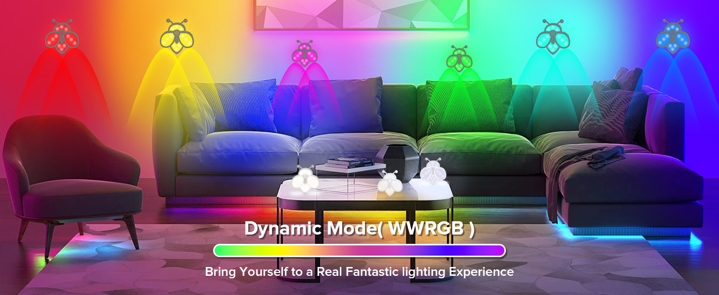 RGB color changing wall lights