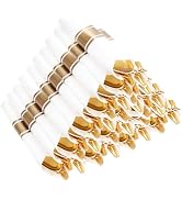 Joyido 400PCS Pre Rolled Gold Plastic Silverware Sets - Heavy Duty Fancy Gold Cutlery - Include 1...