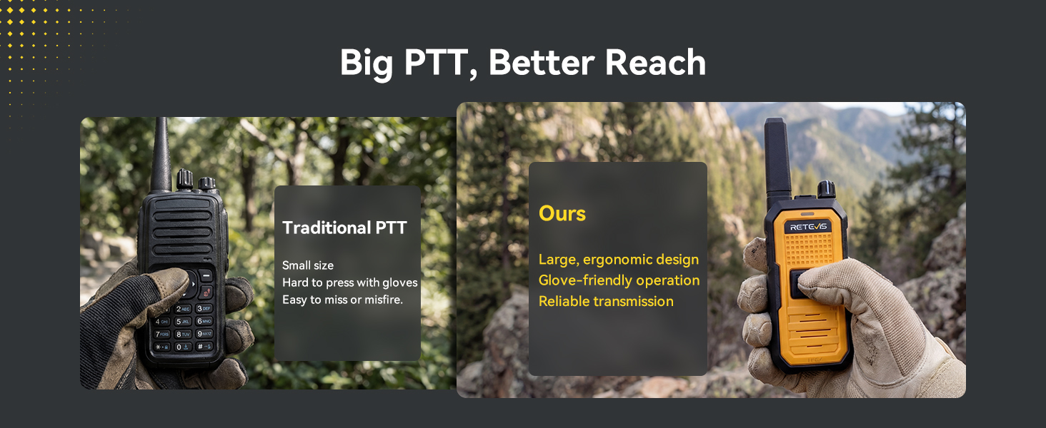 Dual PTT for Easy Use