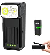 Siuyiu EDC Flashlight, 500 Lumens Rechargeable Clip-on Light, 90° Rotating Head, 10 Modes Mini Fl...