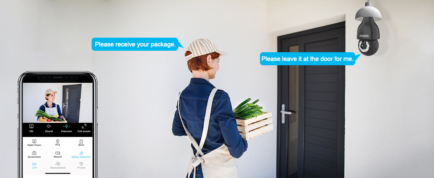 2K Light Bulb Wireless Security Camera 5Ghz WiFi Outdoor Indoor RTSP Stream Work with Alexa Onvif