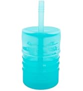 Bumkins Baby and Toddler Cups, Sippy Cup with Straw, Spill Proof, Transition Cup for Babies Ages ...