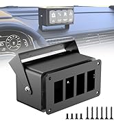 Okerny Rocker/Toggle Switch Box - 4 Gang Switches Installation housing for Pickup Truck Car UTV O...
