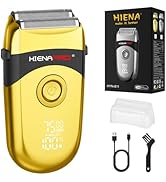 HIENA PRO Professional Beard Trimmer for Men, Reciprocating Electric foil Shaver & Bald Head Prec...