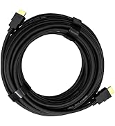 UltraPoE 25 Ft 4K High-Speed HDMI Cable, Black Ethernet Cord, Compatible with TV, PS5, Laptop, Di...