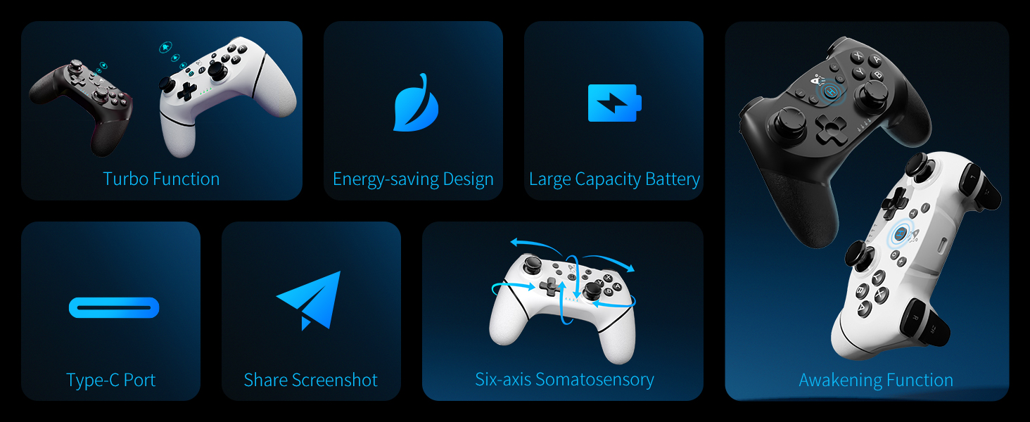 AceGamer Wireless Controller for Nintendo Switch