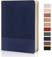 TSFPapier Lined Journal Notebook for Work College Ruled Note Book 5.79"x8.27"A5 PU Leather Daily ...