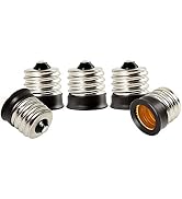 Electop E17 to E12 Socket Adapter Converter,Intermediate E17 Base Convert to Candelabra E12 Base,...