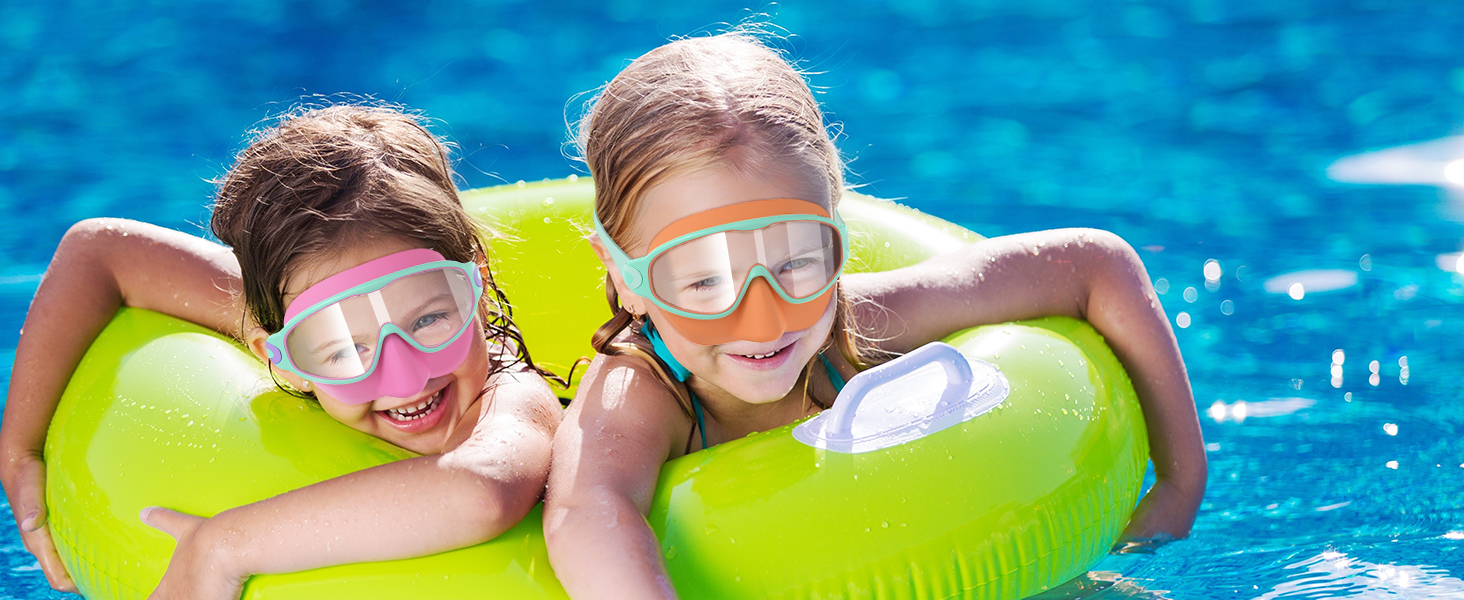 swim goggles with nose cover