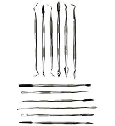 ToolTreaux Stainless Steel Wax Carver Spatula Tips Pick Set Crafting Tools 12pc