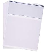CheckOMatic Computer Check Paper - 100 Pack - Top Blank Stock Checks - Security Features & Laser ...
