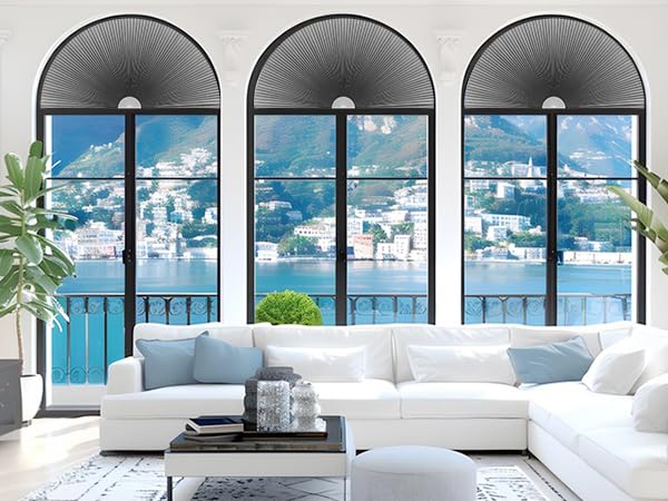 Arch Window Shade Blackout Cellular Shades