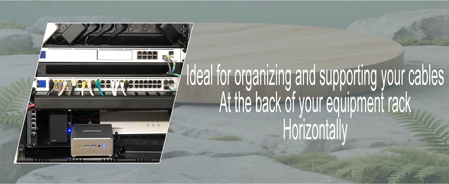 1U 12 Slots cable manager