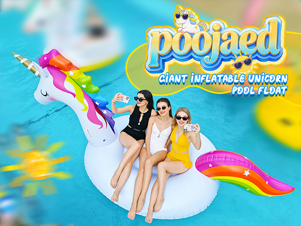Giant Inflatable Unicorn Pool Float Adults Kids