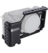 NICEYRIG ZV-E1 Cage Kit Full Metal with Grip, Additional Cold Shoe Base for Sony Alpha ZV-E1 Mirr...