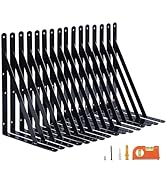 NEODROP 16-Pack 14 Inch Heavy Duty Shelf Brackets, Large Wall Bracket for Garage Kitchen Floating...